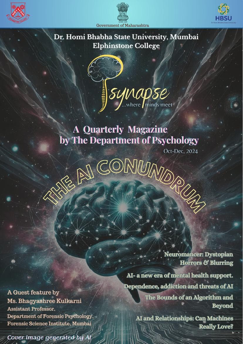 Cover of Edition 2 of Psynapse — The AI Conundrum