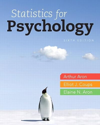 Cover of Statistics for Psychology, 6th Edition