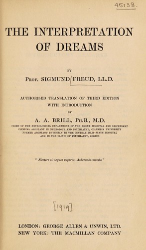 Cover of The Interpretation of Dreams