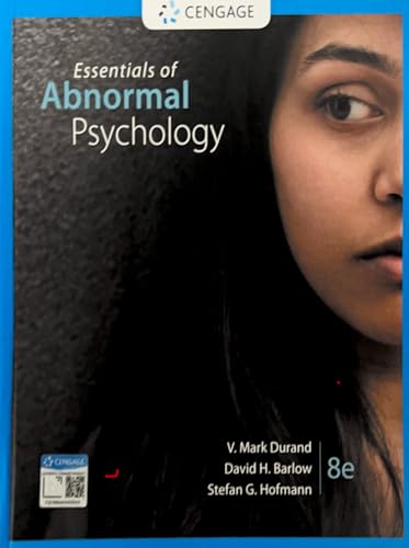 Cover of Essentials of Abnormal Psychology