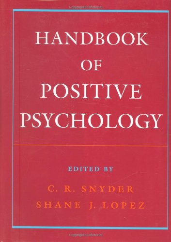 Cover of Handbook of Positive Psychology
