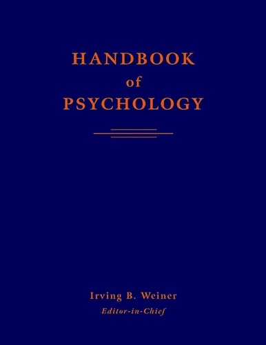 Cover of Handbook of Psychology, 12 Volume Set