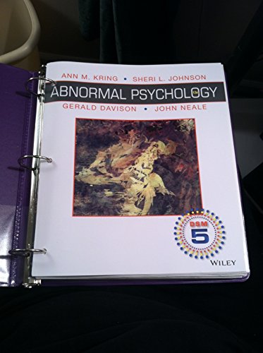 Cover of Abnormal Psychology, Binder Ready Version: DSM-5 Update