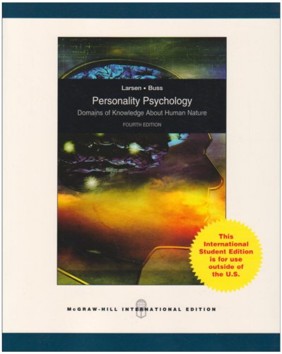 Cover of Personality Psychology: Domains of Knowledge about Human Nature