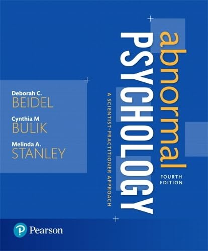 Cover of Abnormal Psychology: A Scientist-Practitioner Approach (4th Edition)