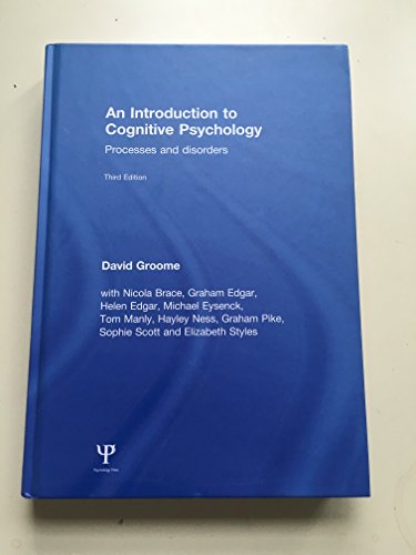 Cover of An Introduction to Cognitive Psychology: Processes and disorders