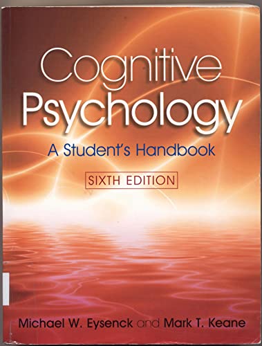 Cover of Cognitive Psychology: A Student's Handbook, 6th Edition